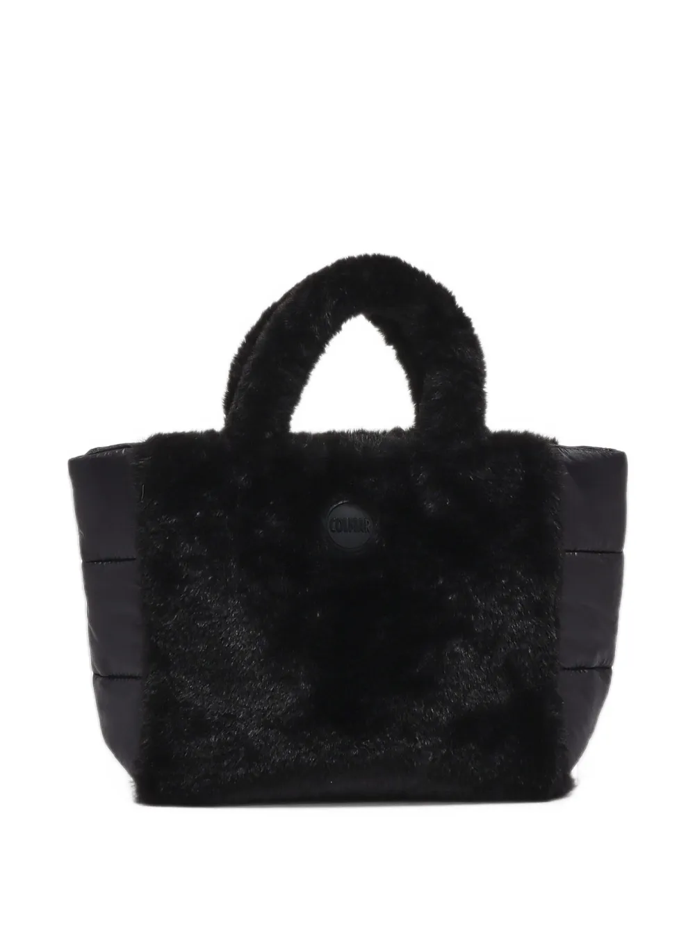 Colmar faux-fur padded tote bag - Noir