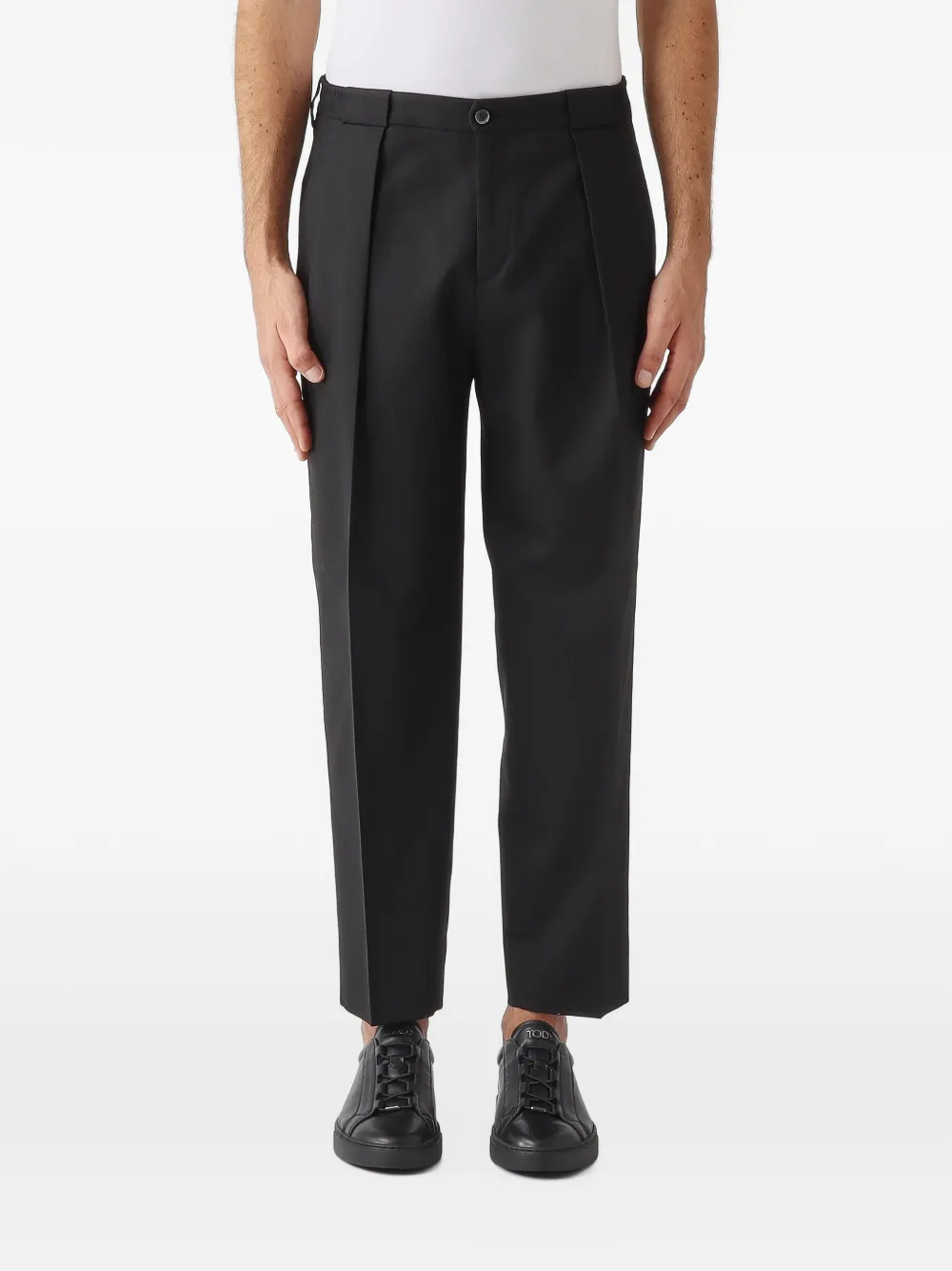 Briglia 1949 Portobello pleated tailored trousers Zwart