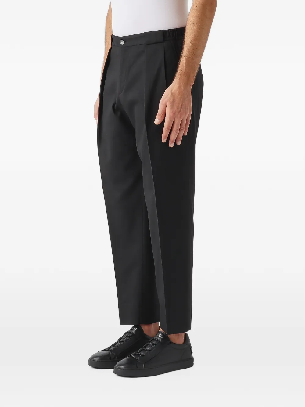Briglia 1949 Portobello pleated tailored trousers Zwart
