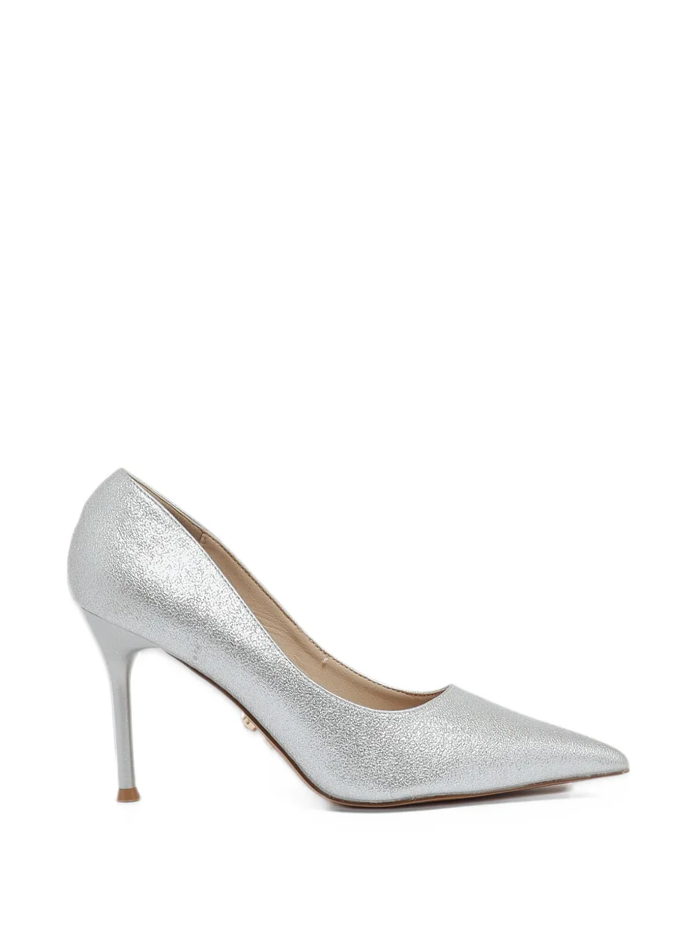 TWENTY FOURHAITCH Lyra metallic pointed-toe pumps - Argent TWENTY FOURHAITCH Lyra metallic pointed-toe pumps - Argent
