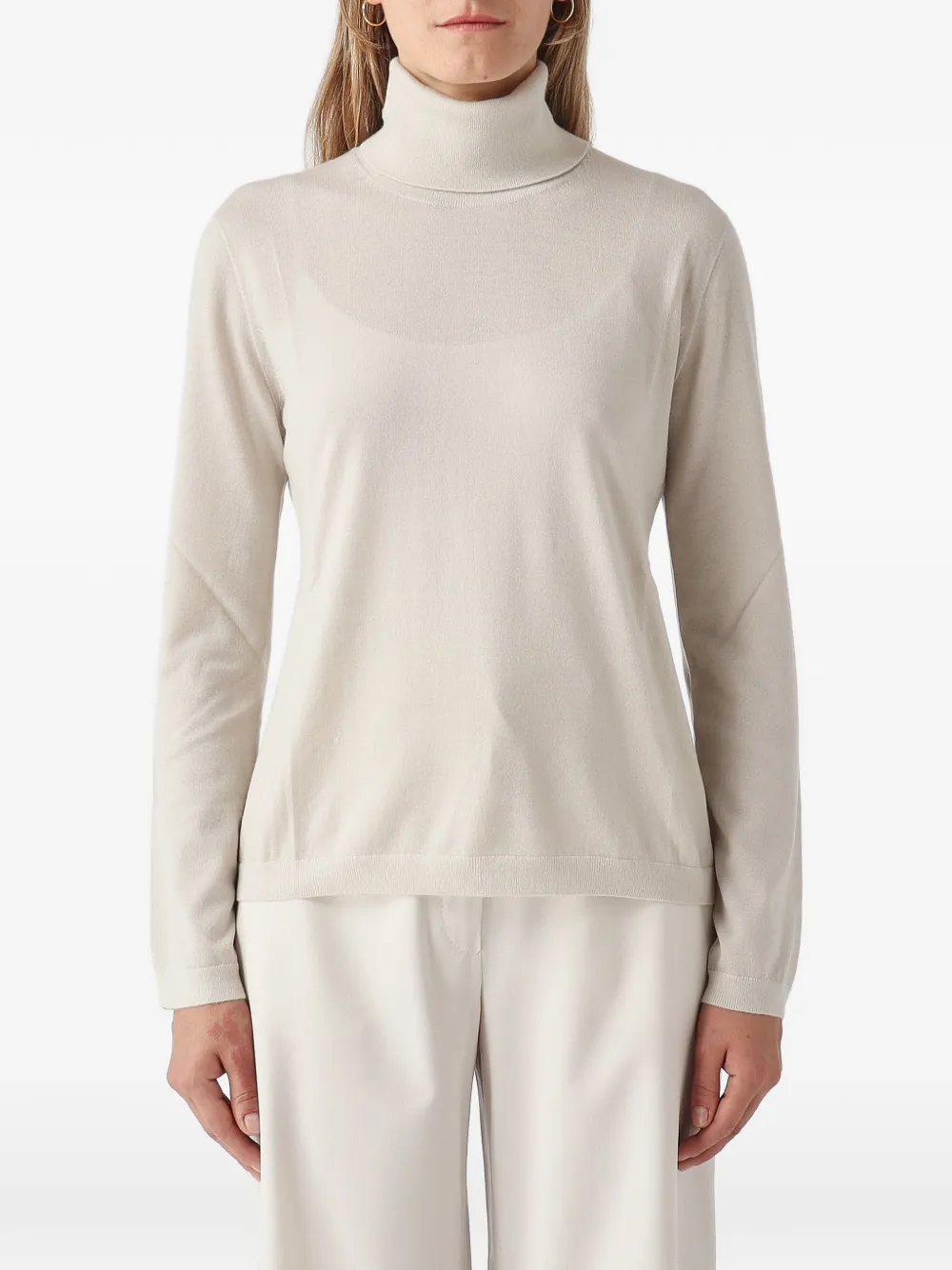 Max Mara Fervore roll-neck sweater Beige