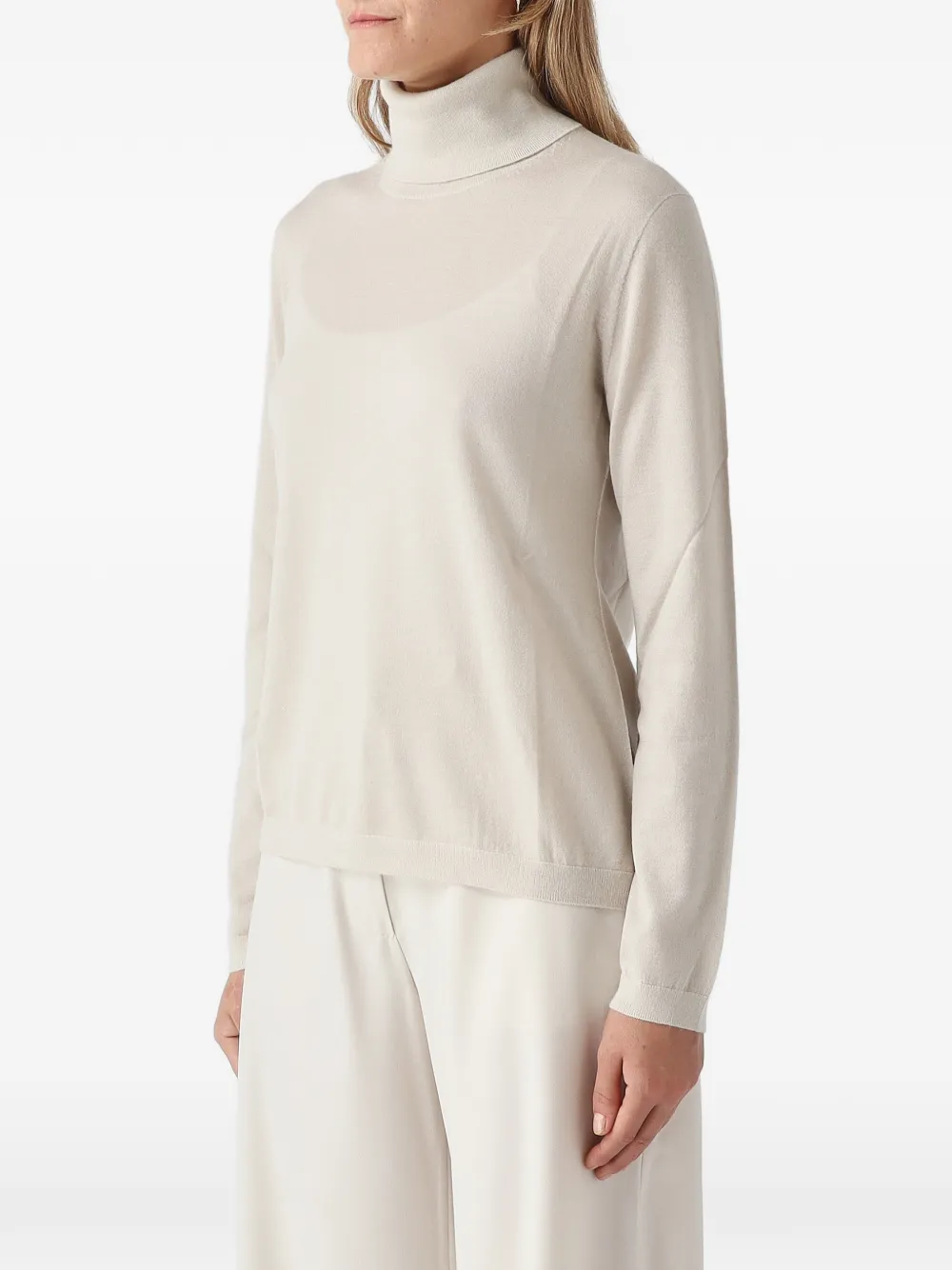 Max Mara Fervore roll-neck sweater Beige