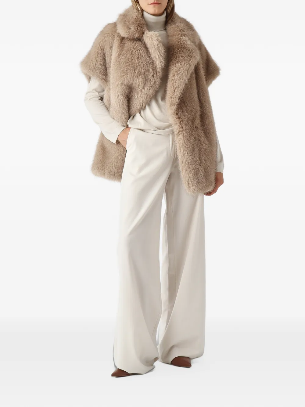 Max Mara Fervore roll-neck sweater Beige