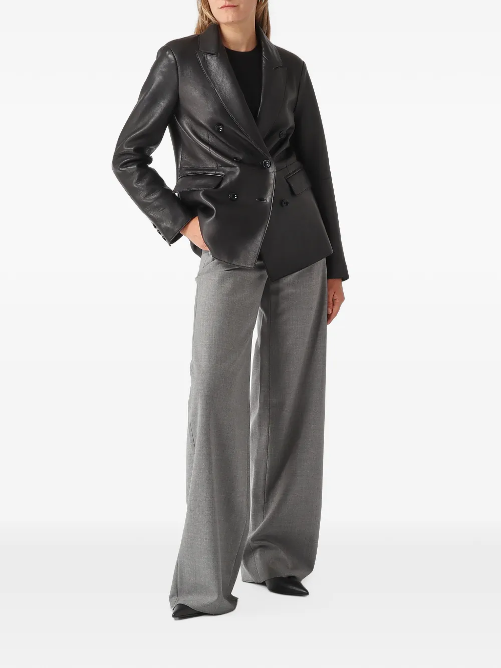 Max Mara Macina crew-neck long-sleeve sweater Zwart