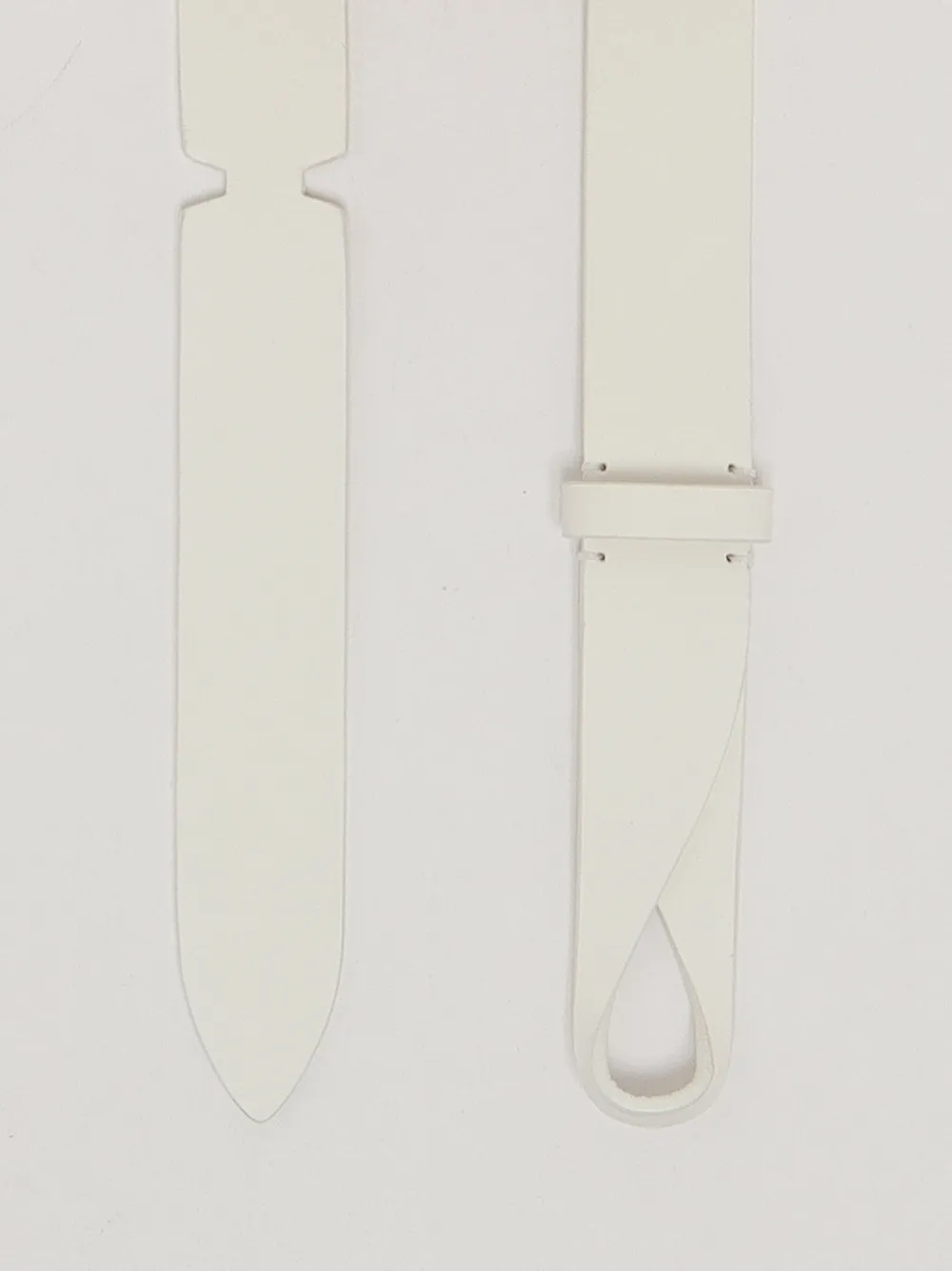 Orciani Bull leather belt Wit