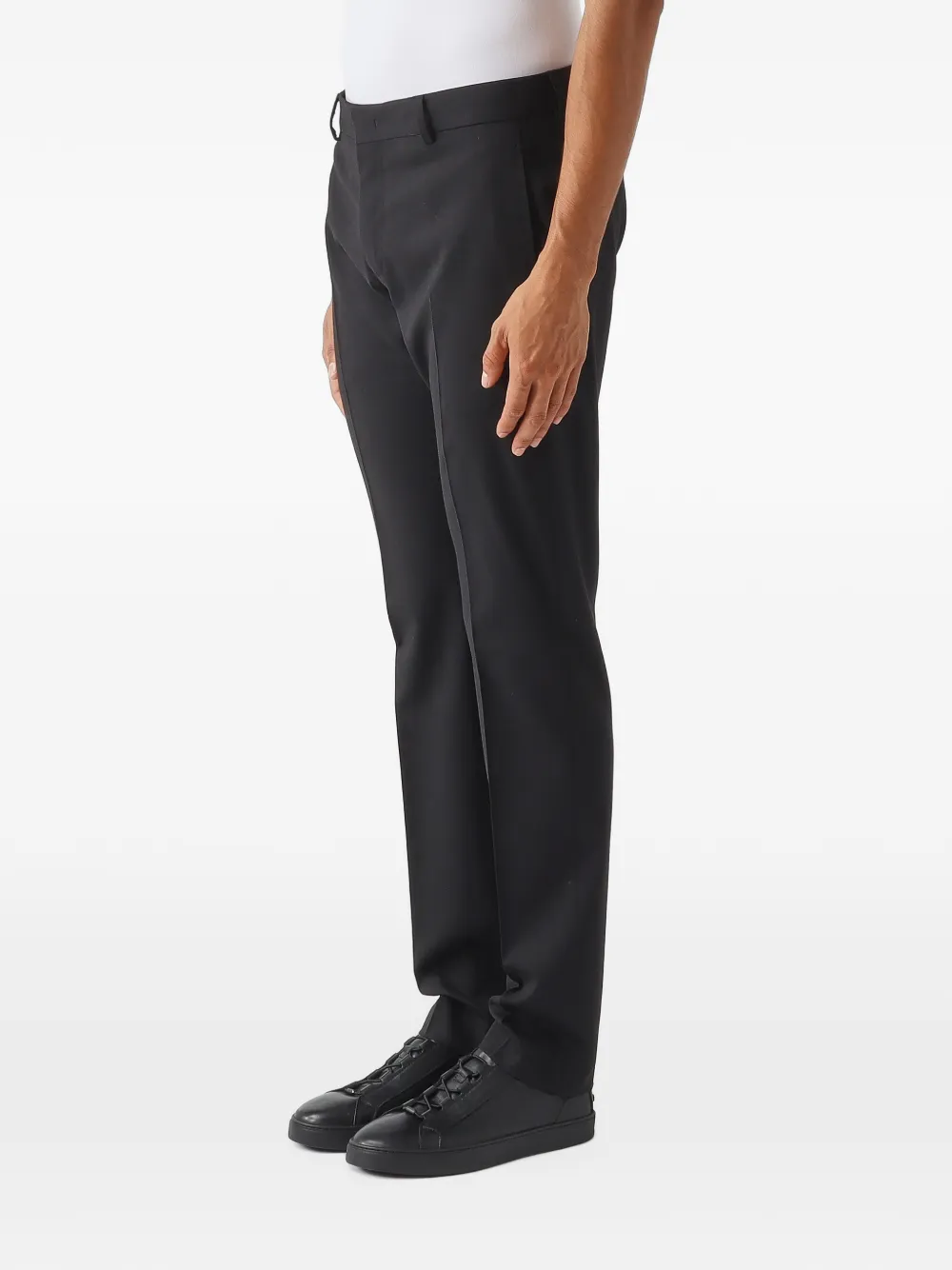 PT Torino pressed-crease tailored trousers Zwart