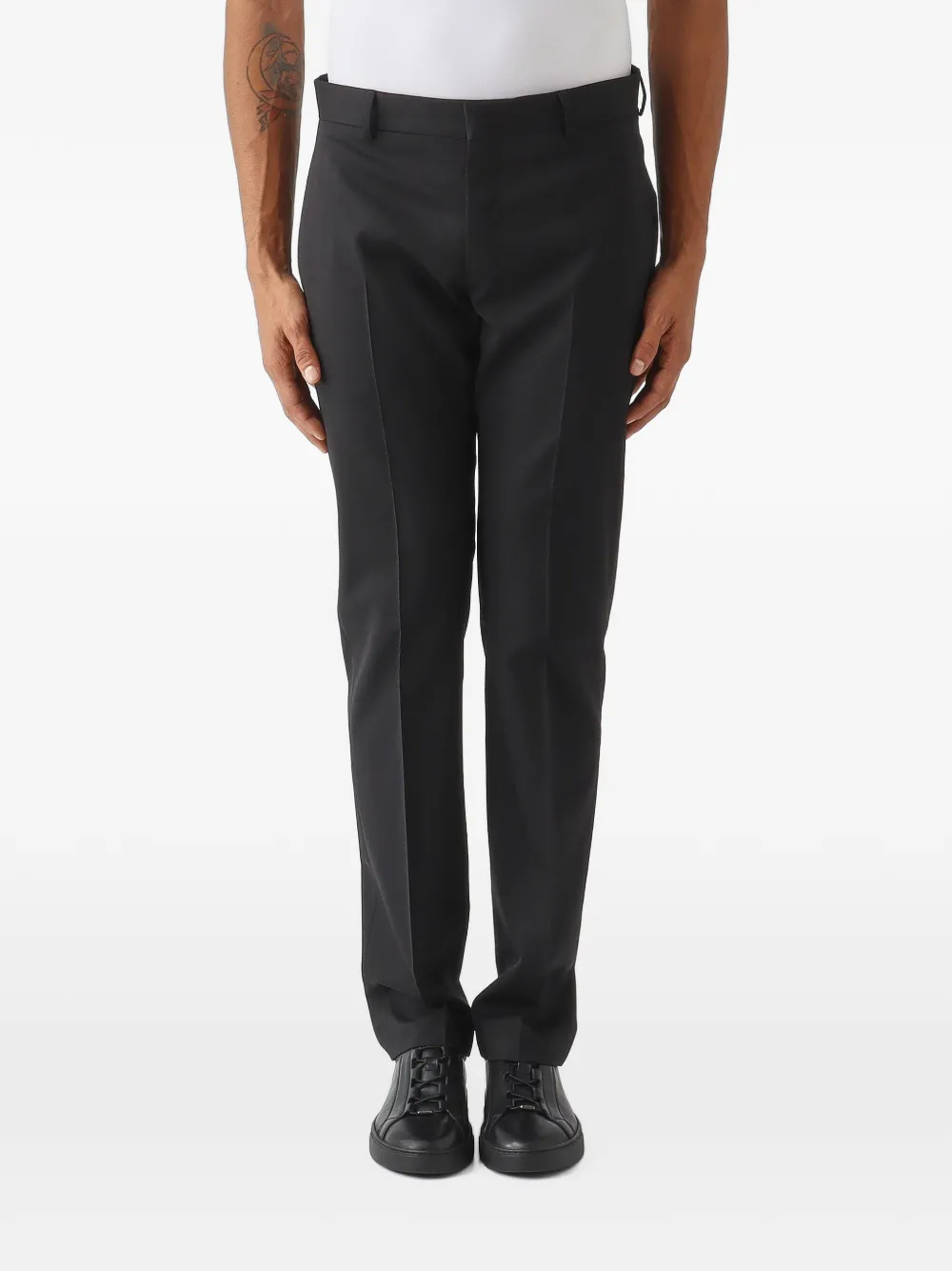 PT Torino pressed-crease tailored trousers Zwart