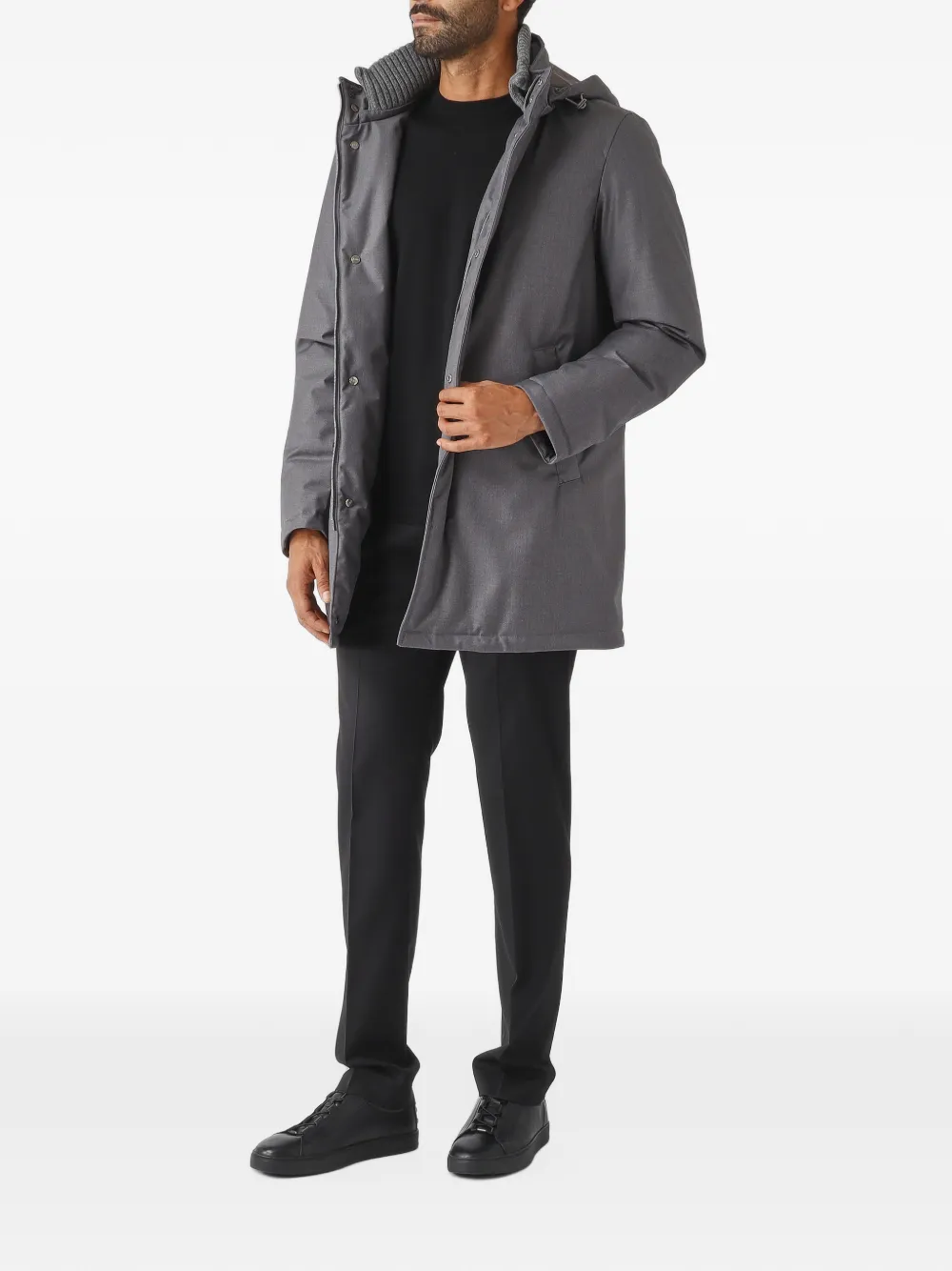 PT Torino pressed-crease tailored trousers Zwart