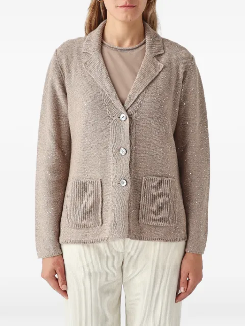 Gran Sasso sequin-embellished patch-pocket jacket