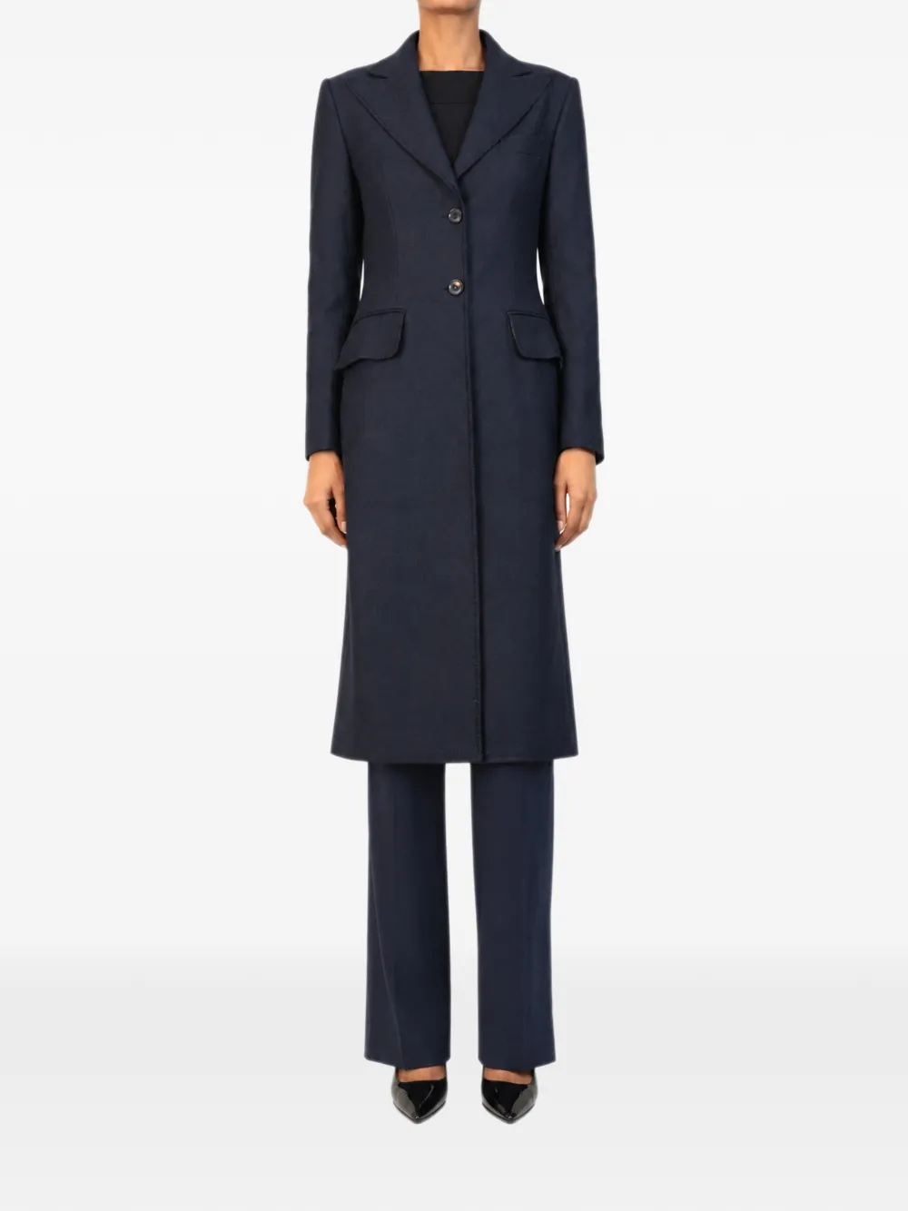 Dolce & Gabbana Pre-Owned single-breasted tailored coat - Blu