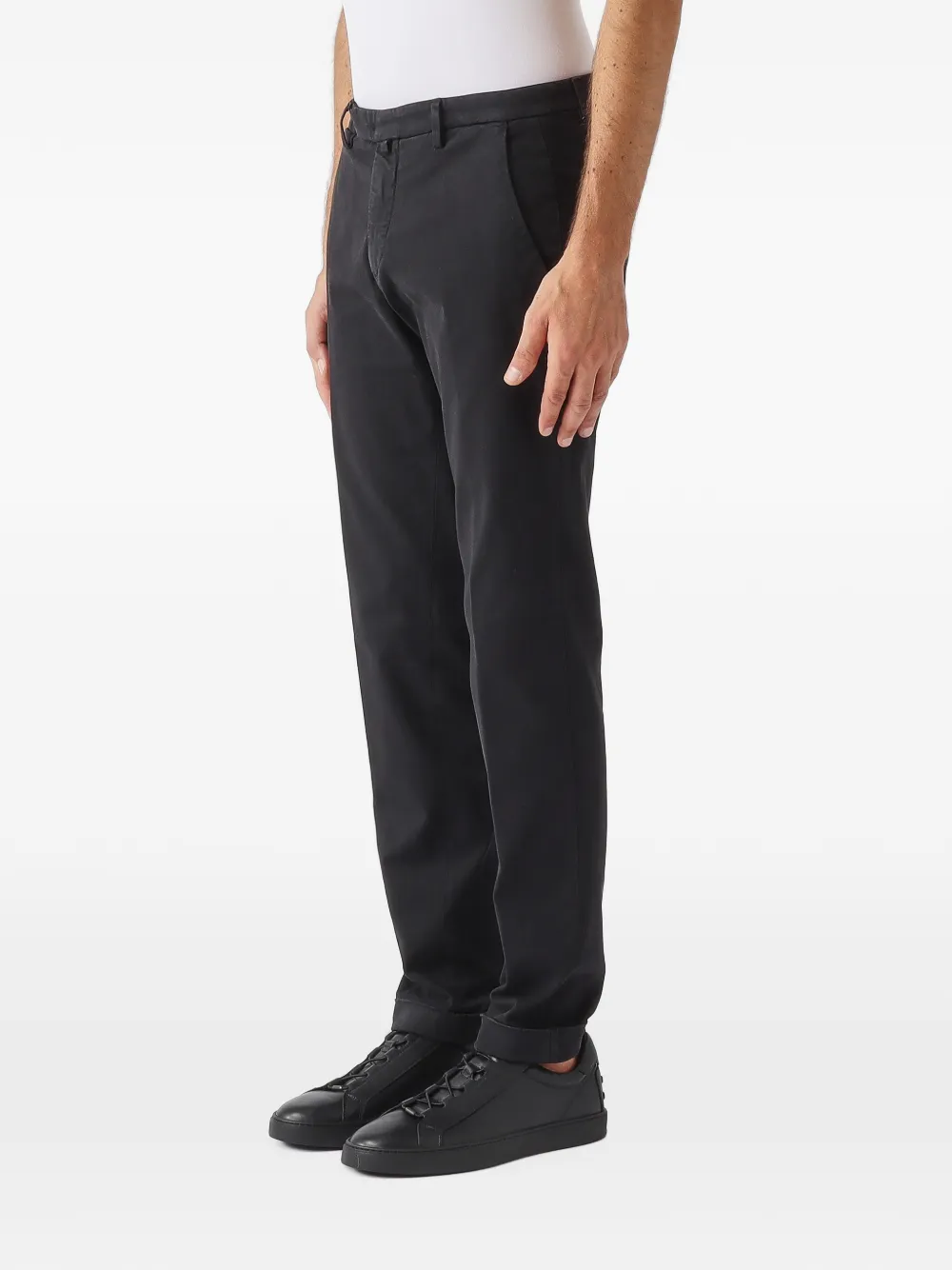 Briglia 1949 belt-loop tailored trousers Zwart