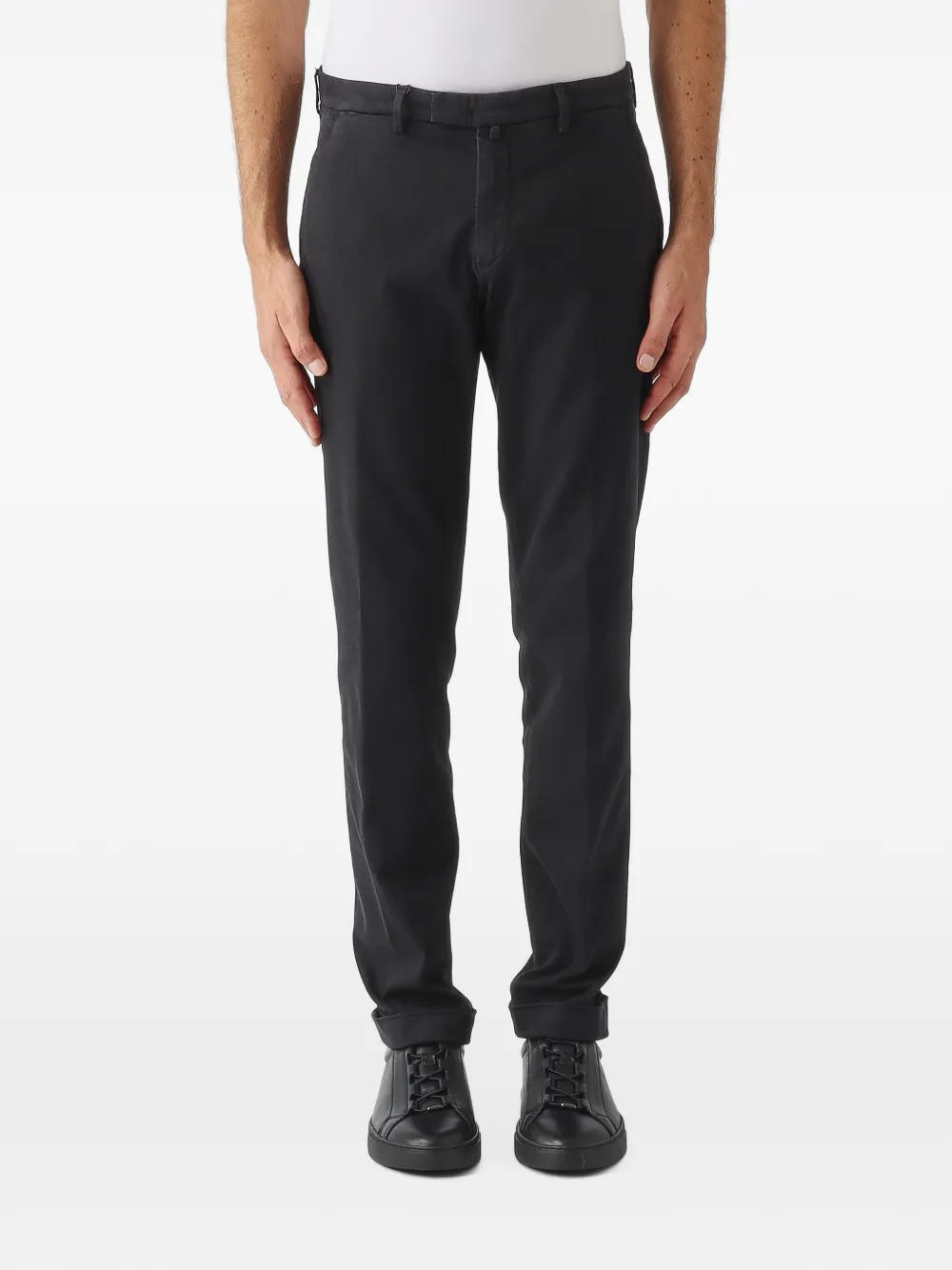 Briglia 1949 belt-loop tailored trousers Zwart