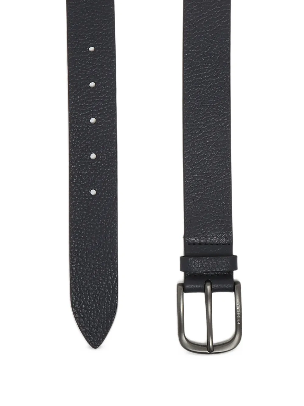 Orciani Dollaro grained leather belt Blauw