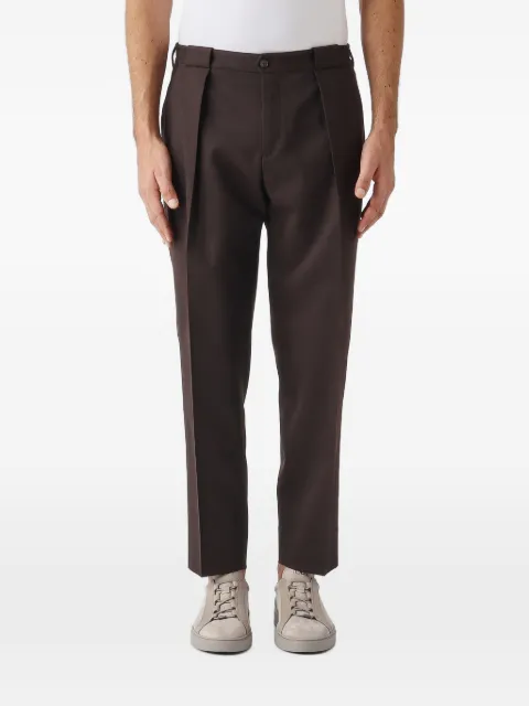 Briglia 1949 PortobelloS pleated tapered-leg trousers