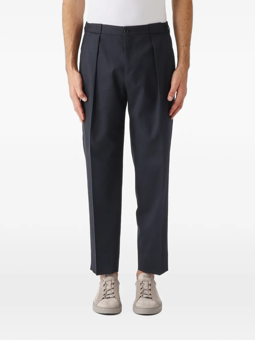 Briglia 1949 PortobelloS pleated-detail tailored trousers Blauw