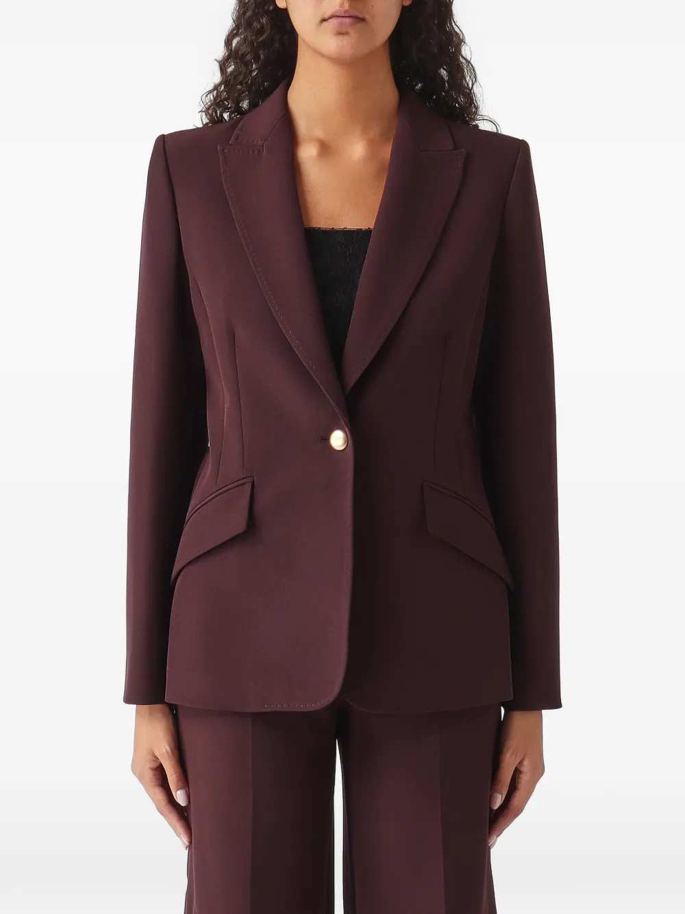 Nenette Bianca single-breasted blazer Rood