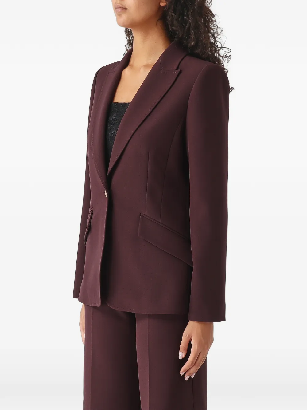 Nenette Bianca single-breasted blazer Rood