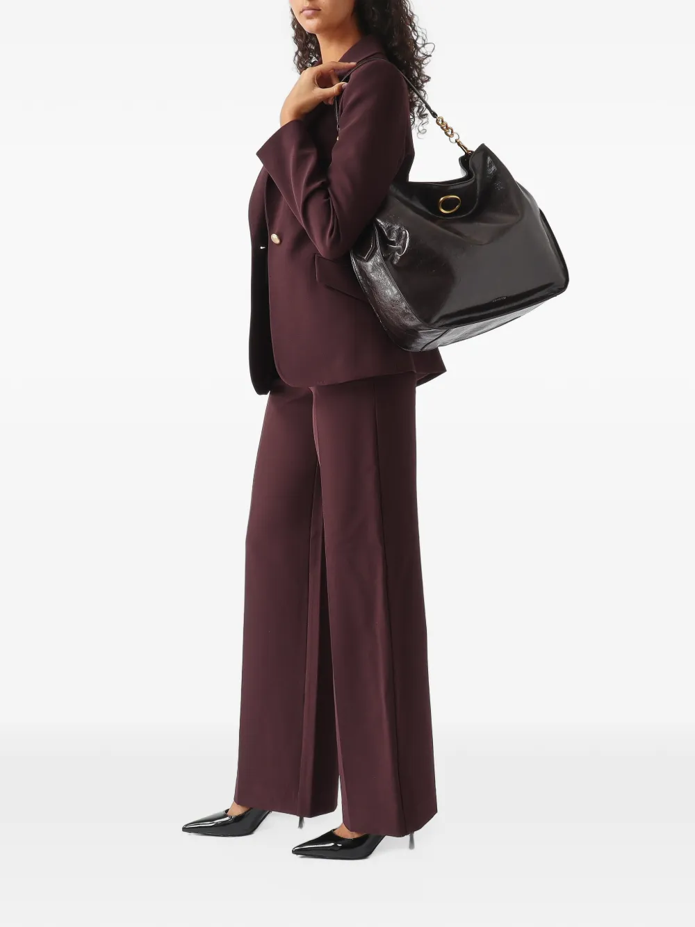Nenette Bianca single-breasted blazer Rood