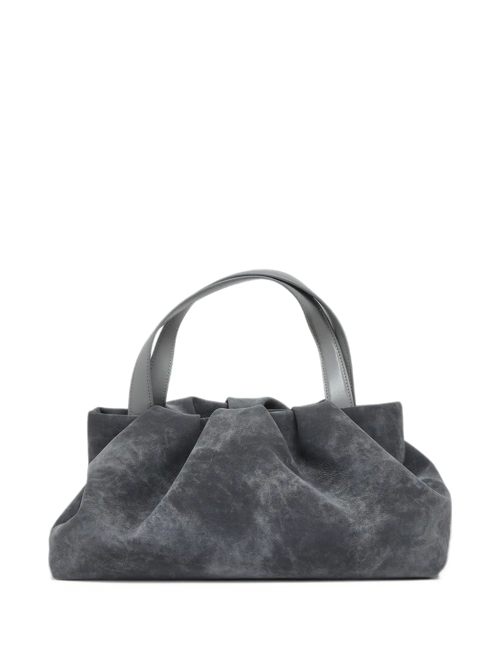 Themoirè Athena ruched tote bag Grijs