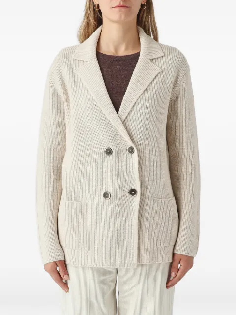 Gran Sasso ribbed double-breasted jacket