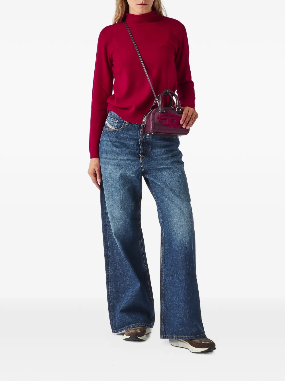 Max Mara Biada high-neck sweater Rood