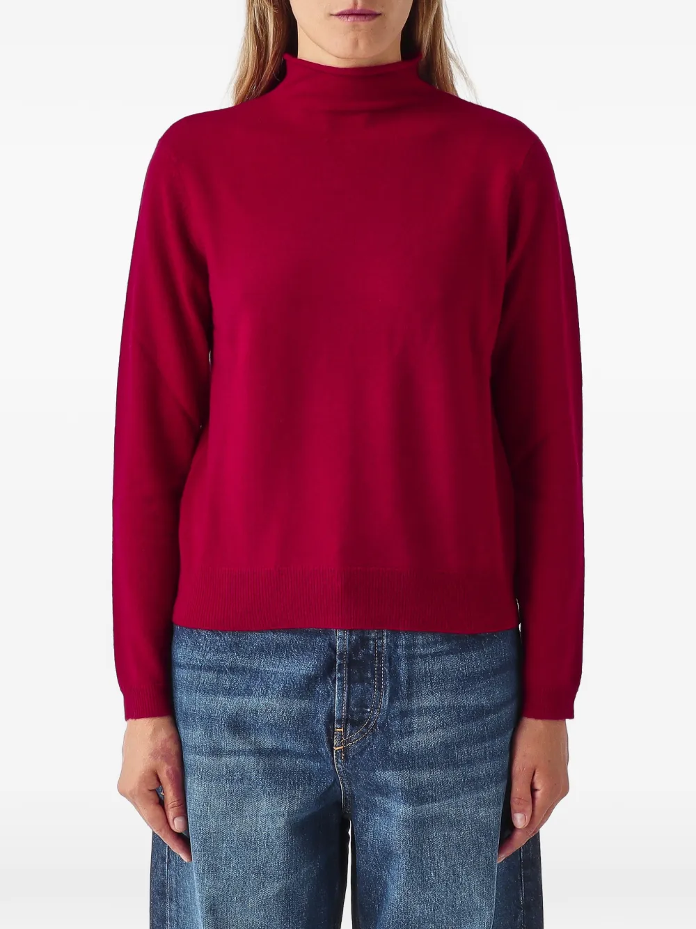Max Mara Biada high-neck sweater Rood