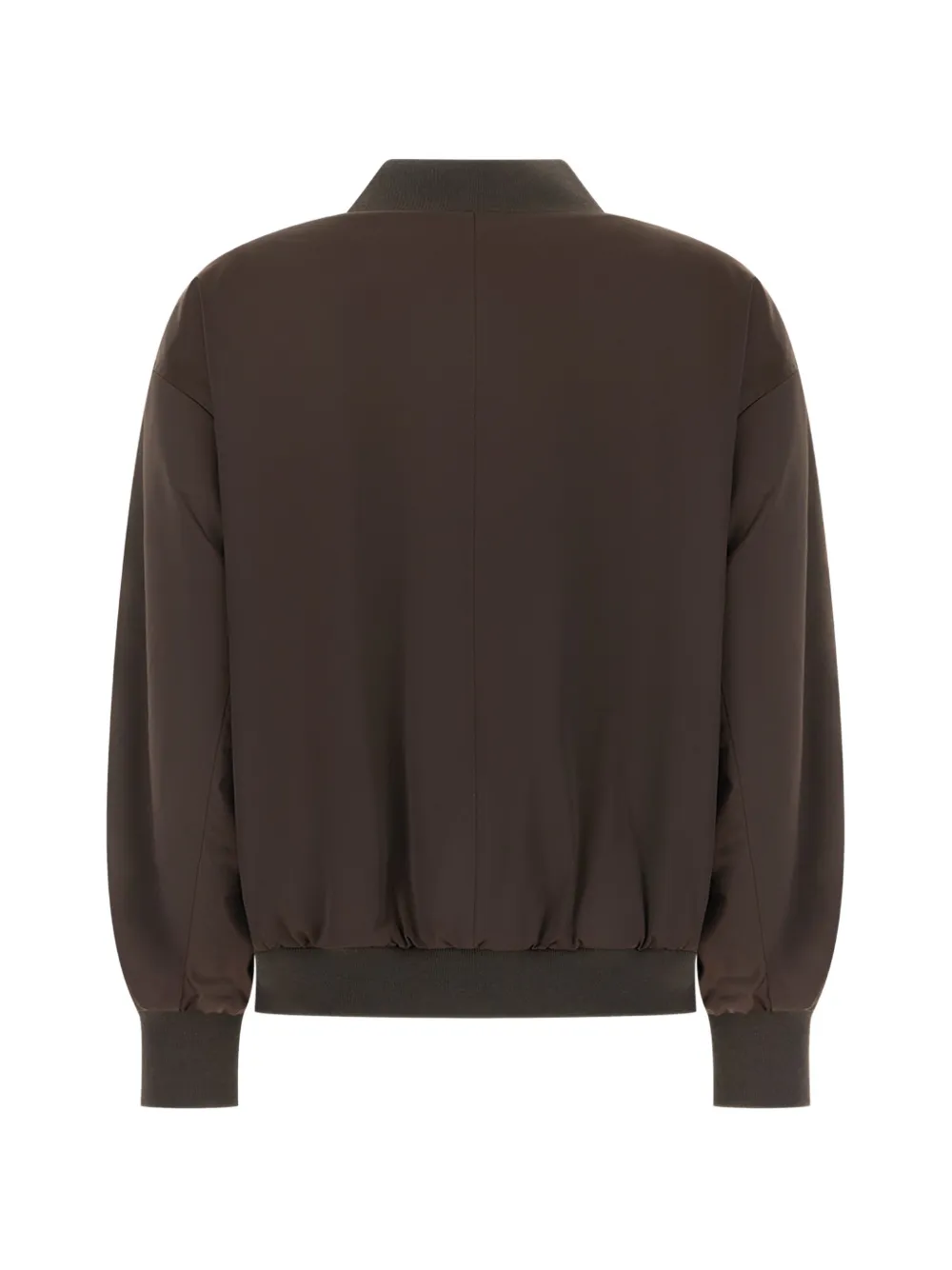 HUGO reversible relaxed-fit bomber in satin and faux fur Bruin