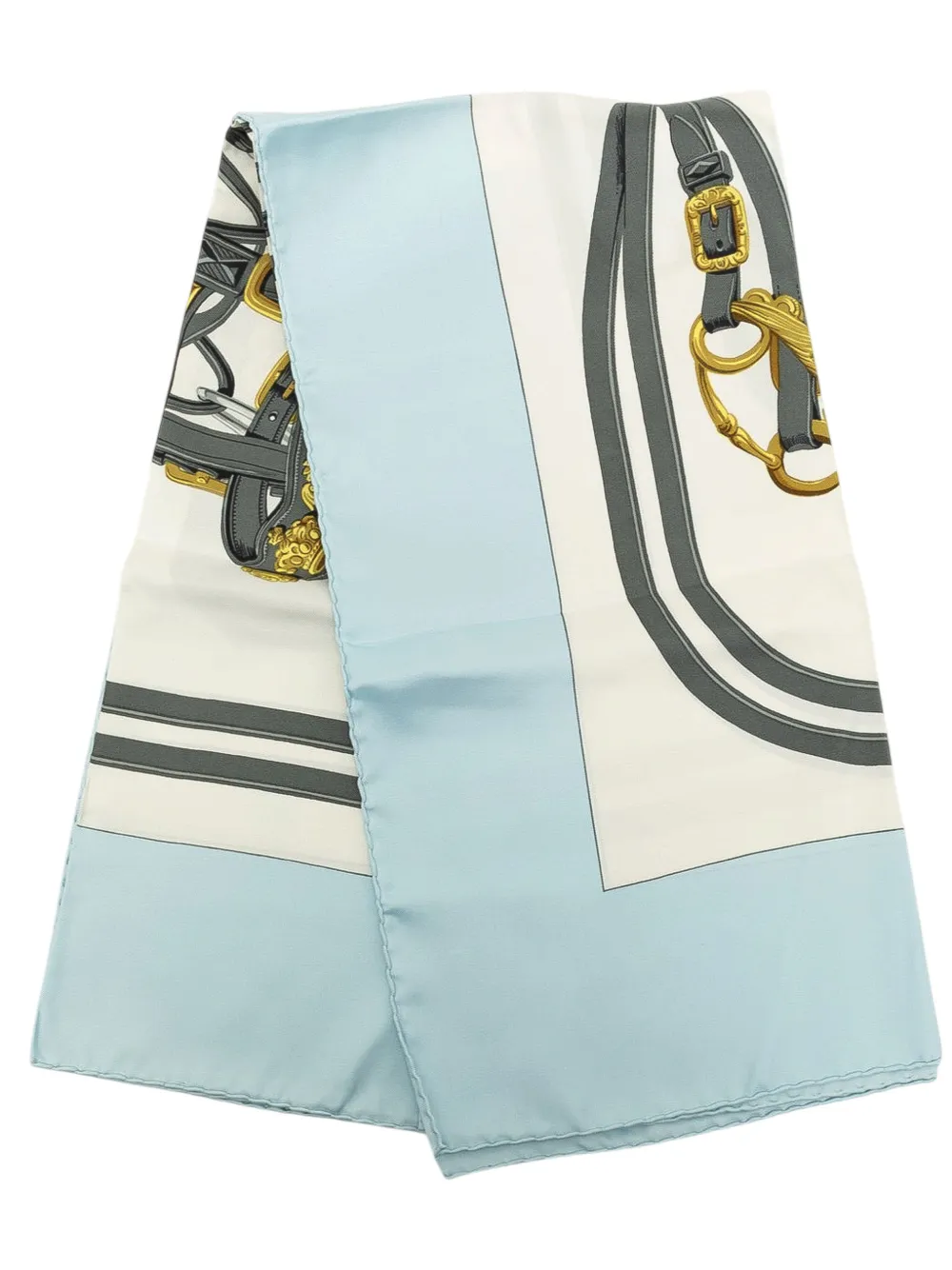 Hermès Pre-Owned 20th Century Brides de Gala Silk Scarf 90 scarves - Blu