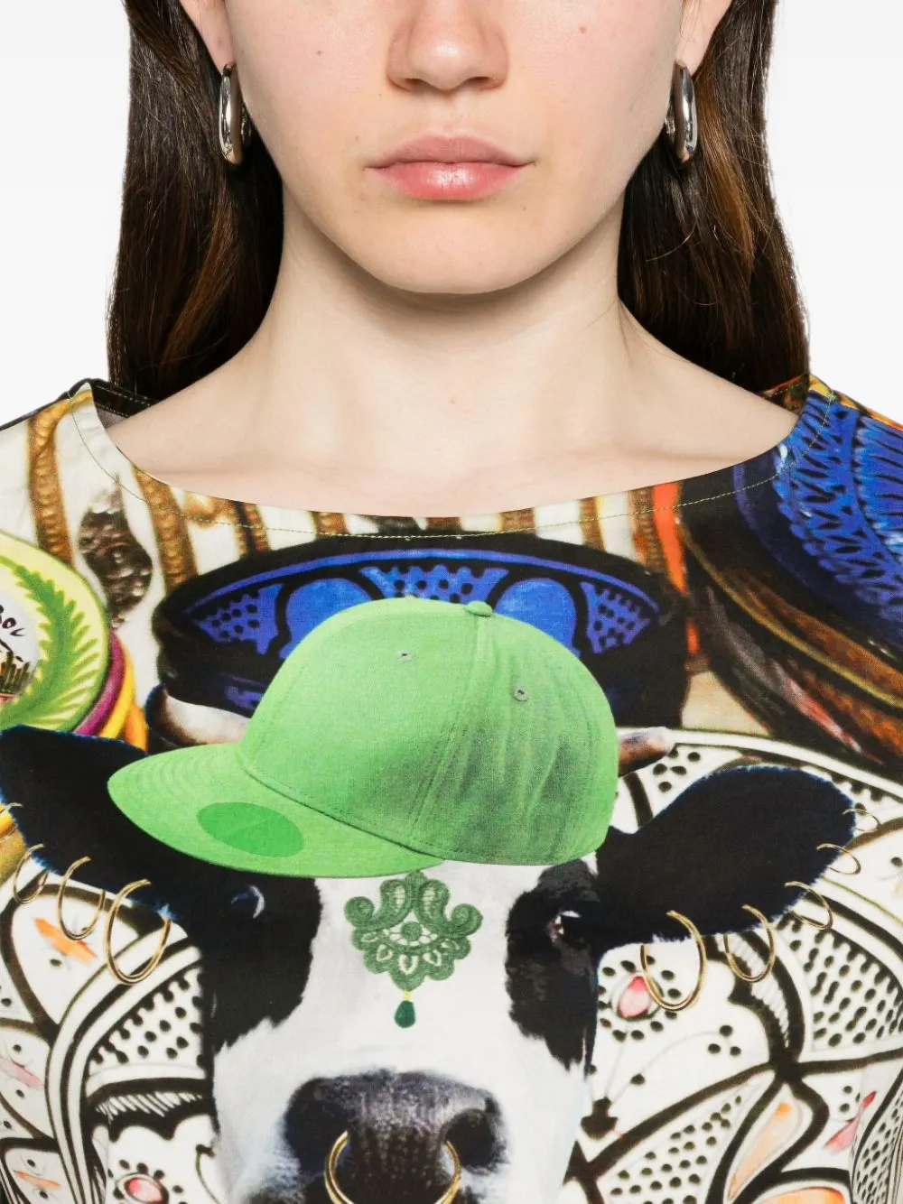 The Artistylist graphic-print sleeveless top Zwart