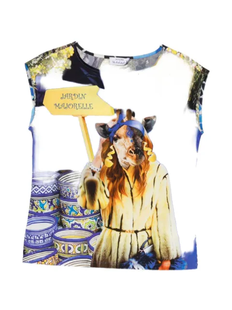 The Artistylist graphic-print cap-sleeve T-shirt