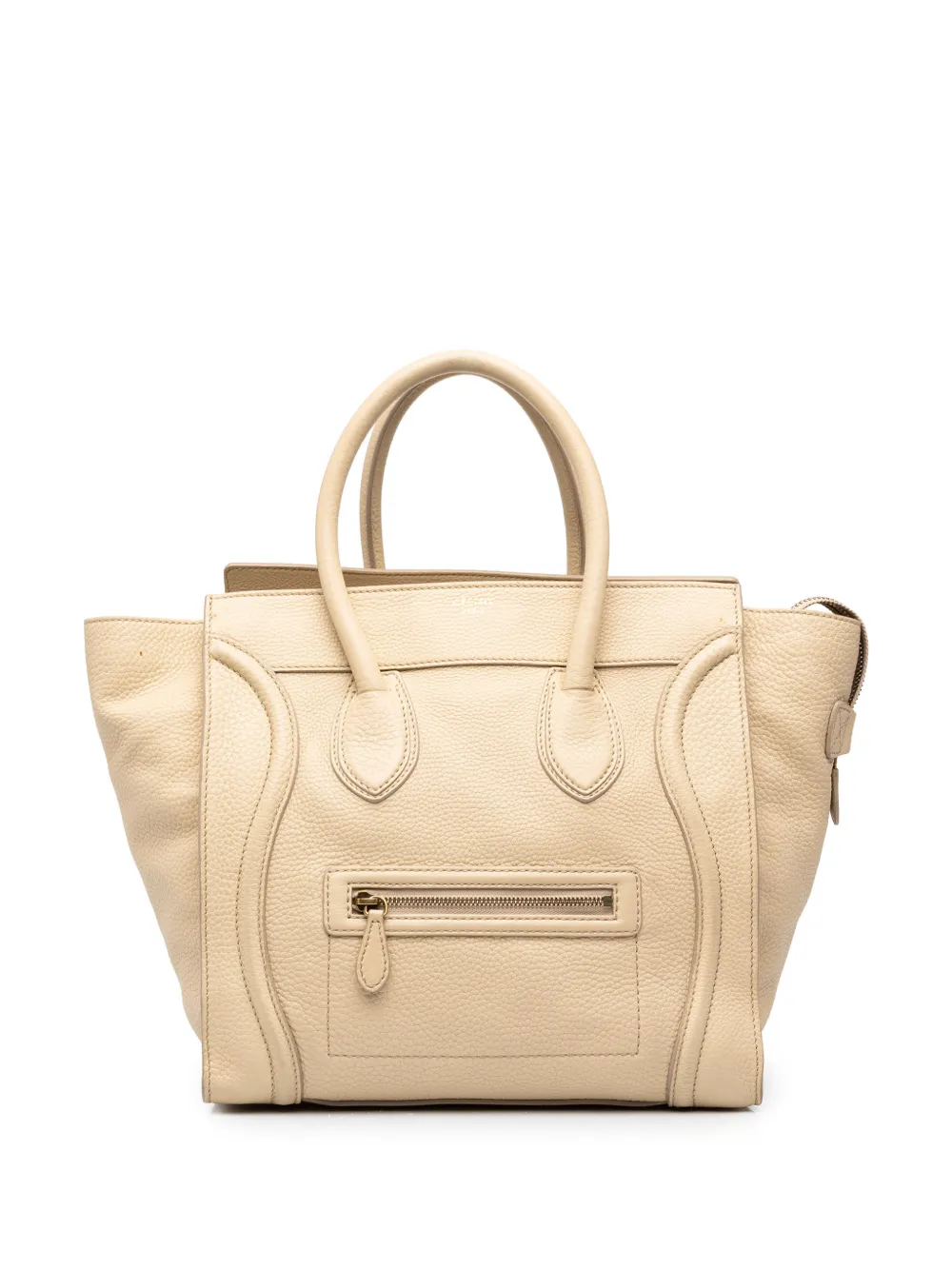 Celine Pre-Owned 2010 Mini Calfskin Luggage tote bag - Marrone