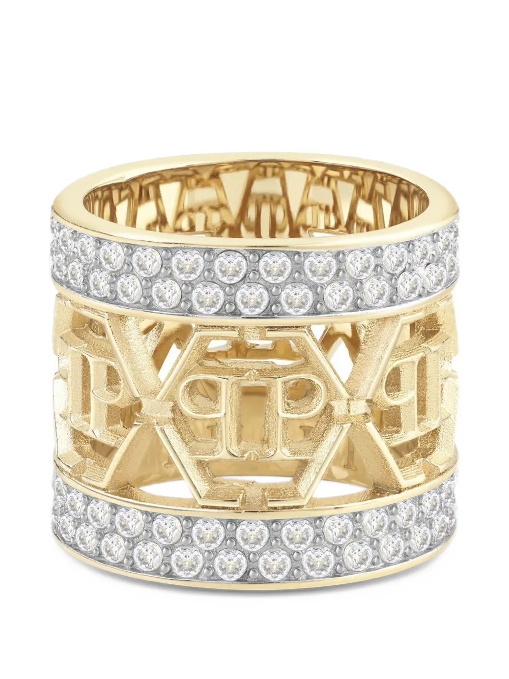 Philipp Plein crystal-embellished ring - Oro