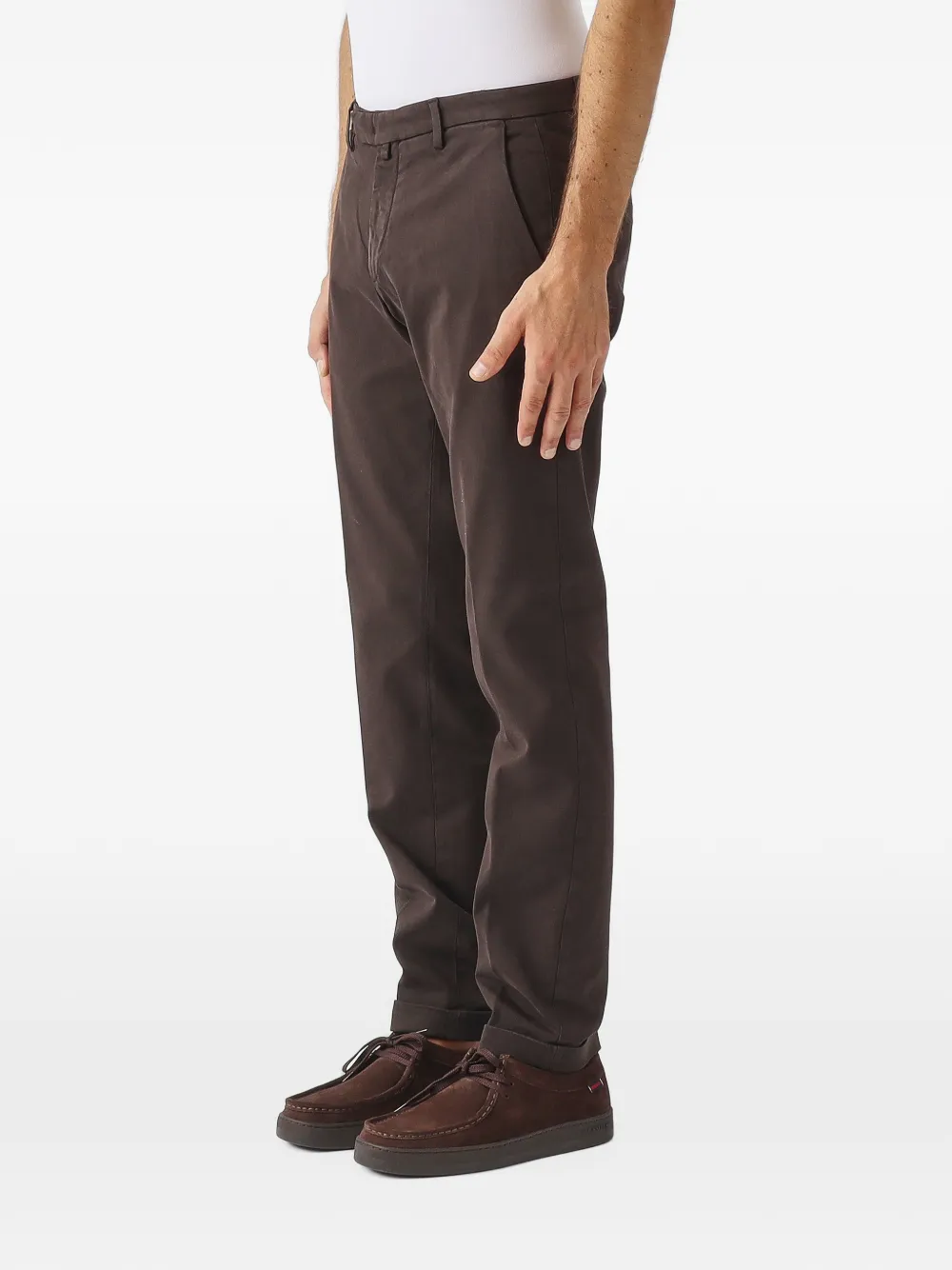 Briglia 1949 slim-fit turn-up chinos Bruin
