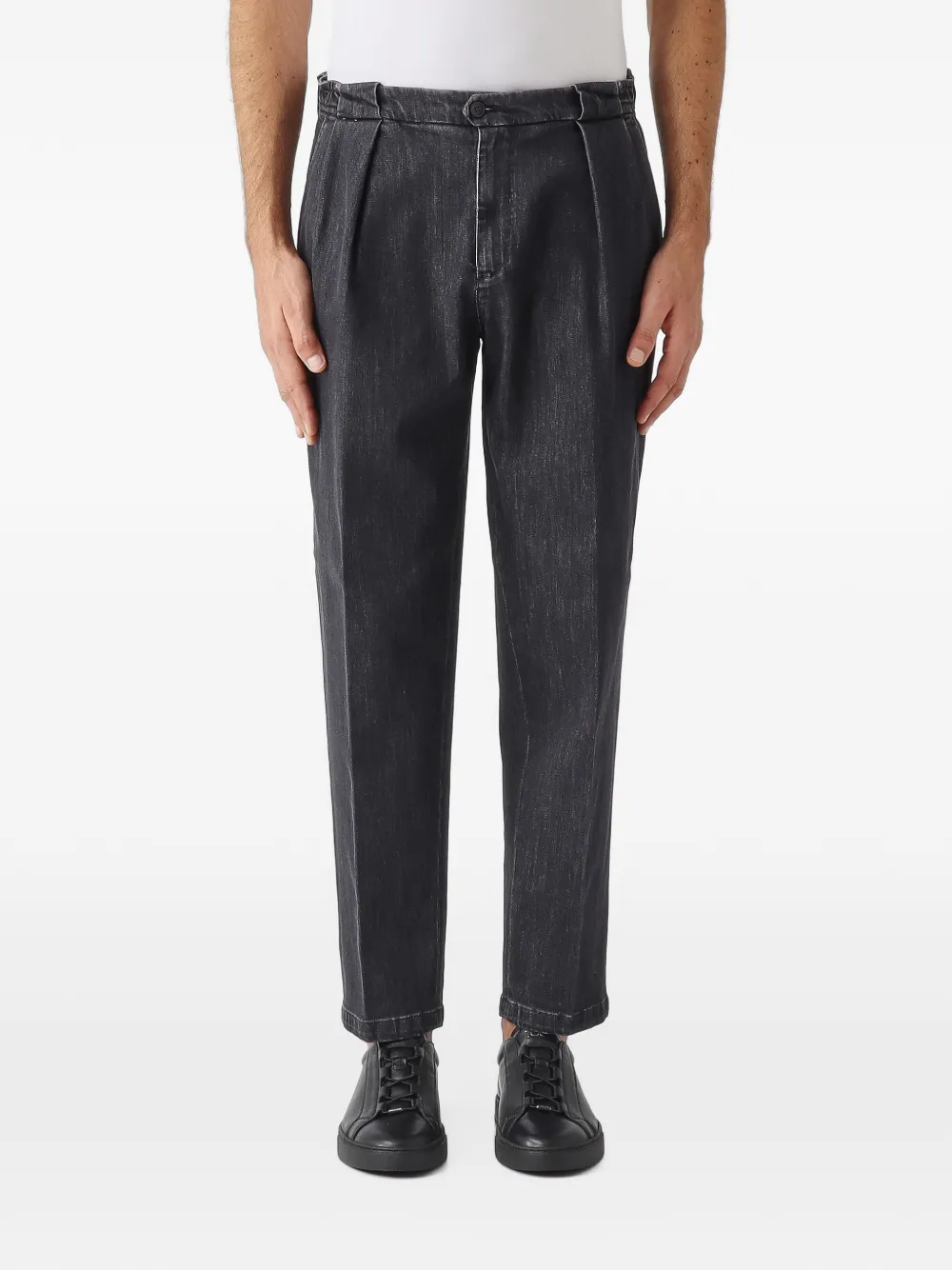 Briglia 1949 PortobelloD pleated jeans Zwart