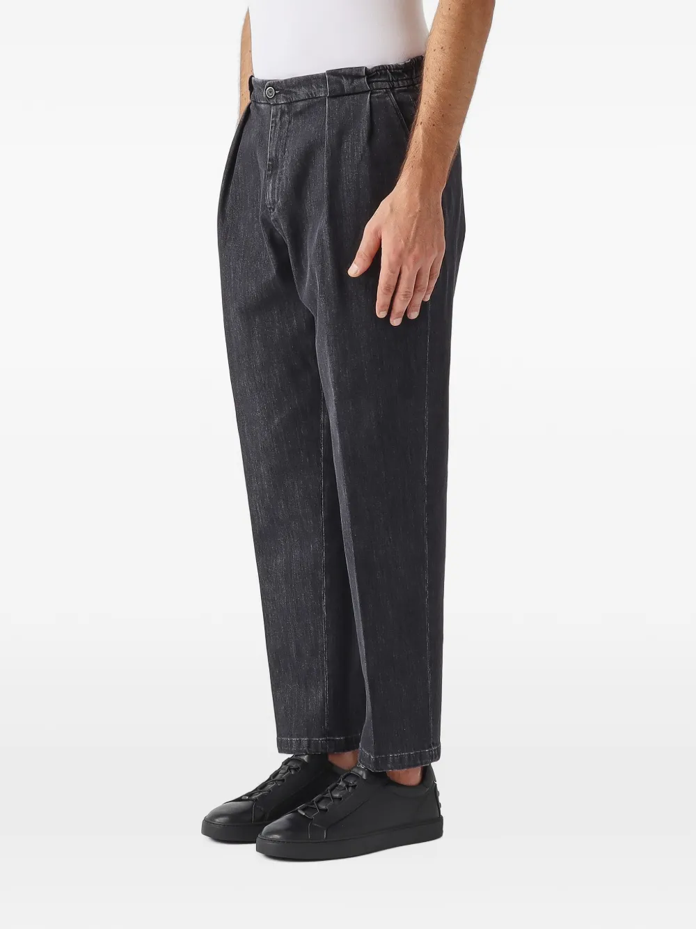 Briglia 1949 PortobelloD pleated jeans Zwart