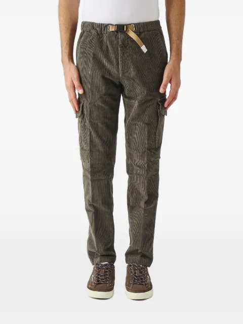 White Sand Bruce belted corduroy cargo pants