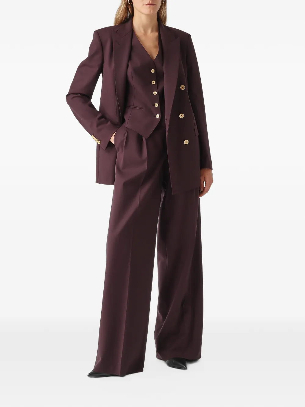Tagliatore Gracie button-up waistcoat Rood