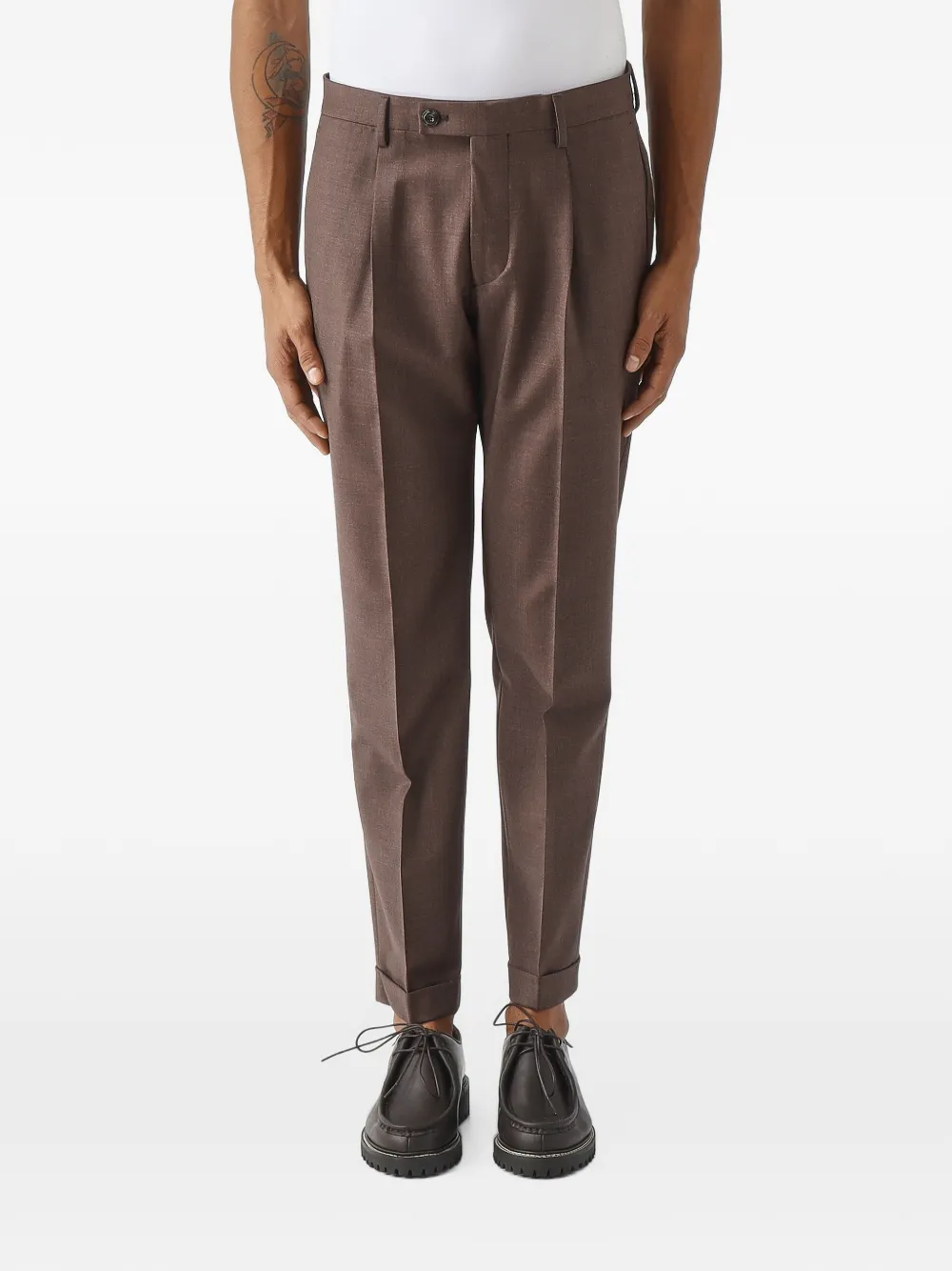 Michael coal Frederick pleated trousers Bruin