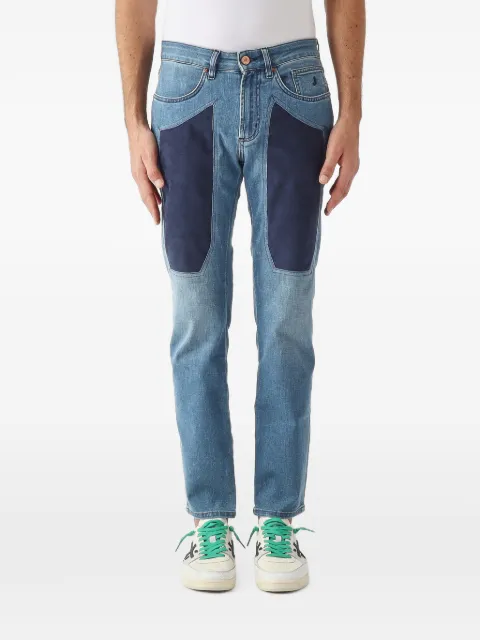 JECKERSON James contrast-panel jeans
