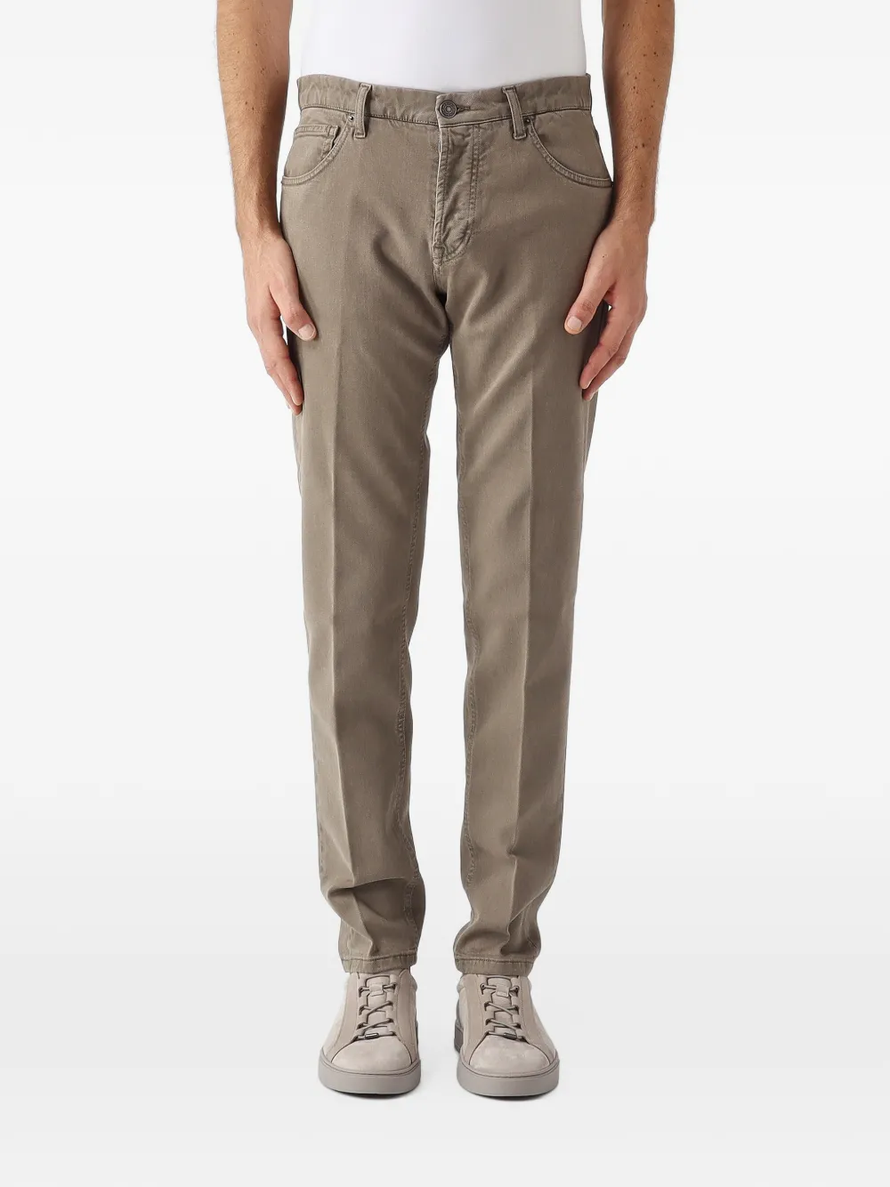 michael coal David straight-leg jeans - Marrone
