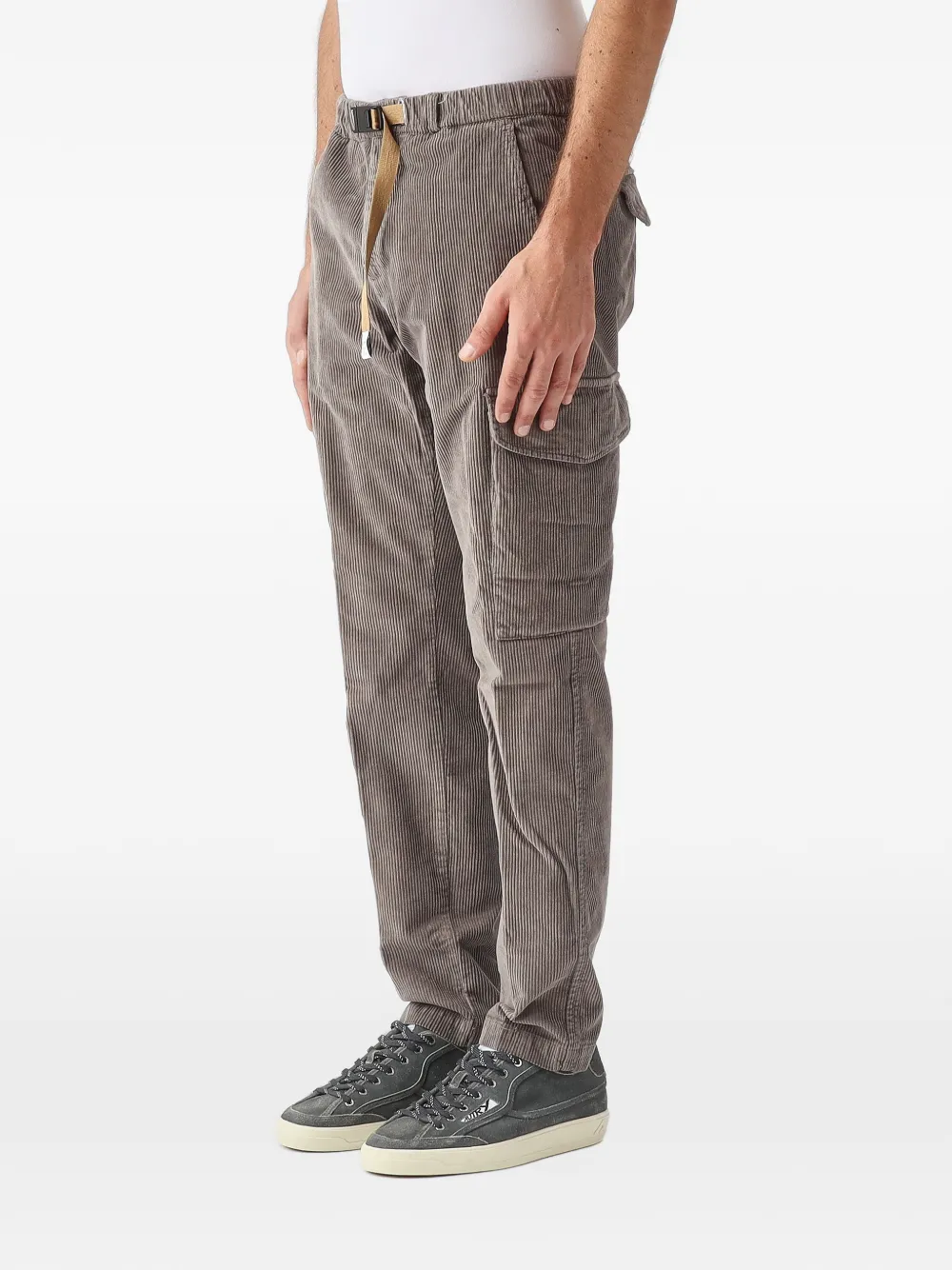 White Sand John corduroy trousers Grijs