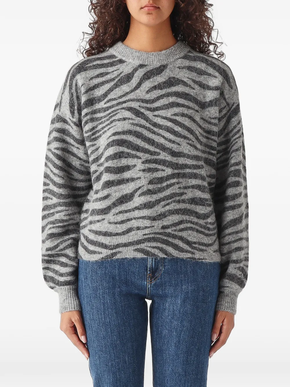 MC2 Saint Barth zebra-pattern sweater Grijs