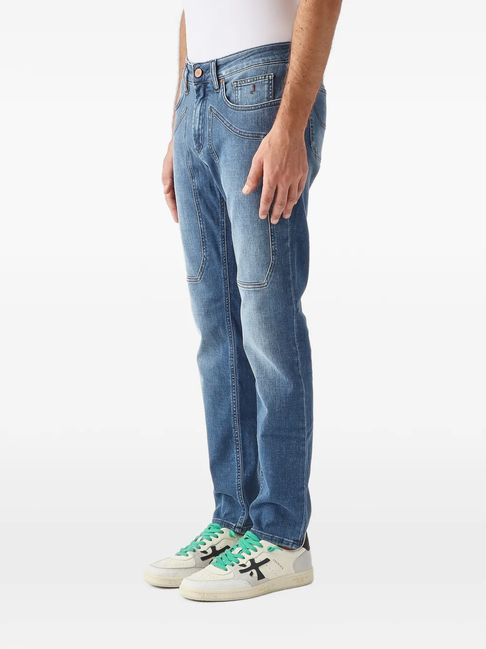 JECKERSON James skinny-fit jeans Blauw