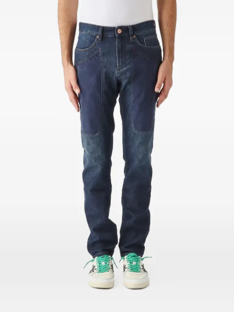 JECKERSON John contrast-patch slim-fit jeans
