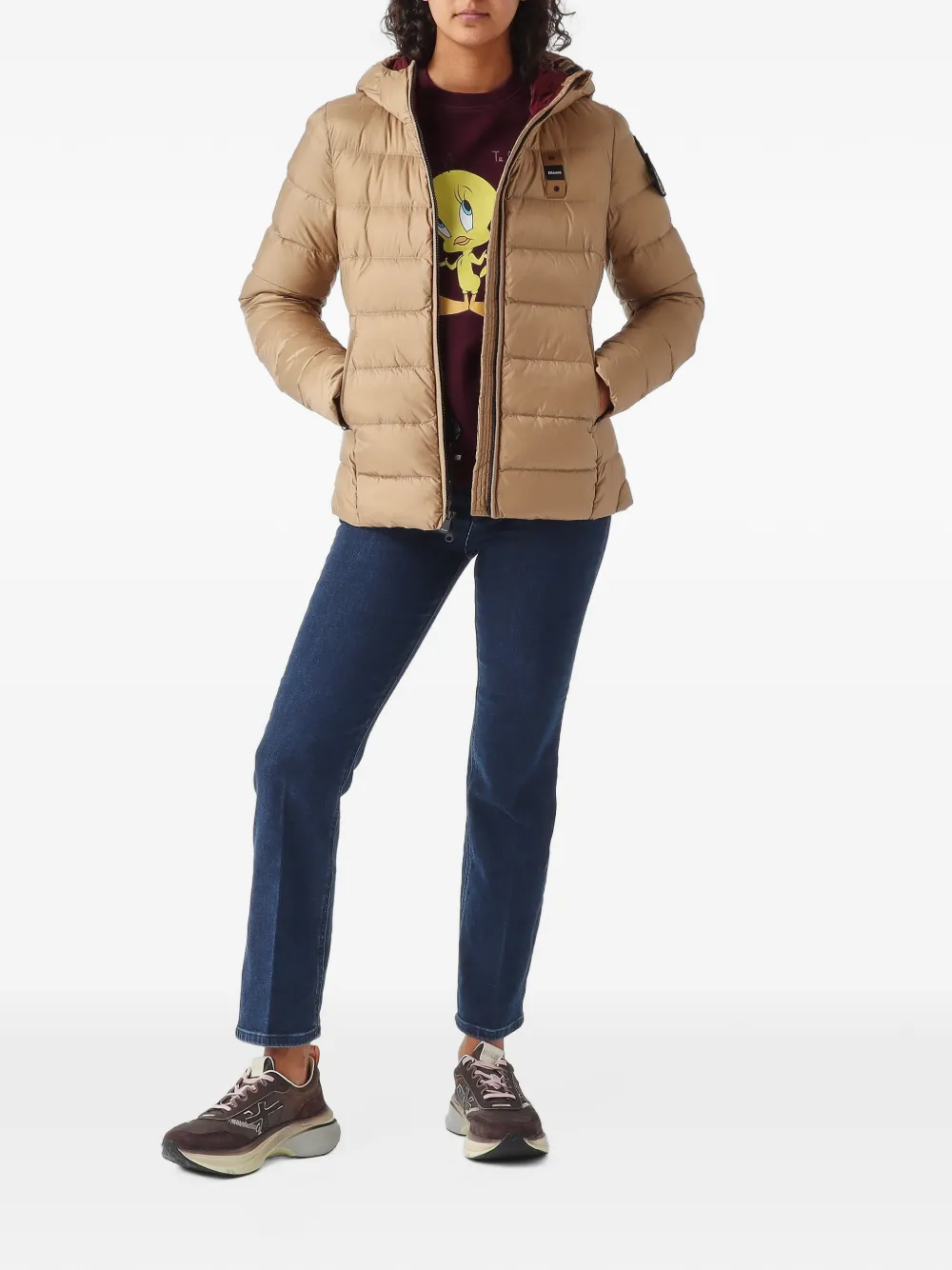 MC2 Saint Barth Tweety-print cotton sweater Rood