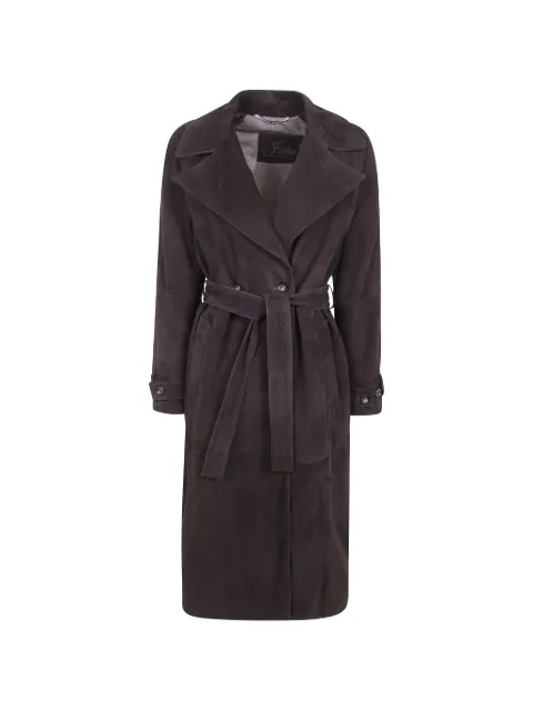 The Jackie Leathers Peacefull belted suede coat