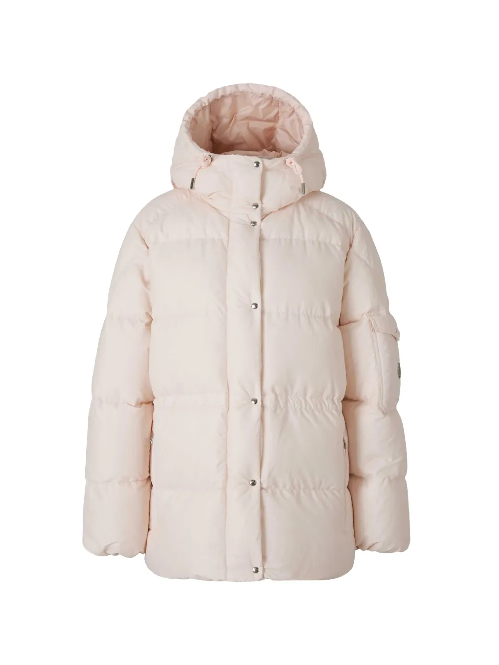 Moncler Himalayan kort donsjack met capuchon Roze