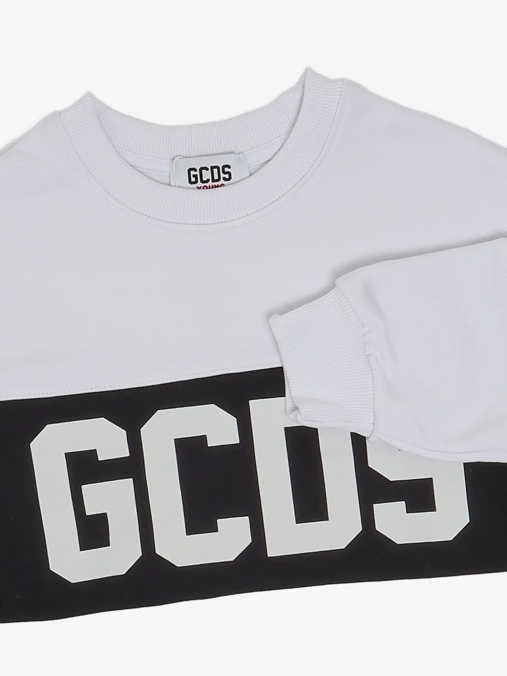 Gcds Kids 로고 프린트 크루넥 맨투맨