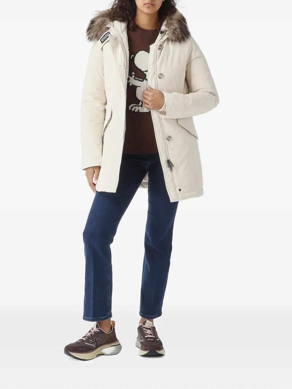 Woolrich Jas met capuchon Beige