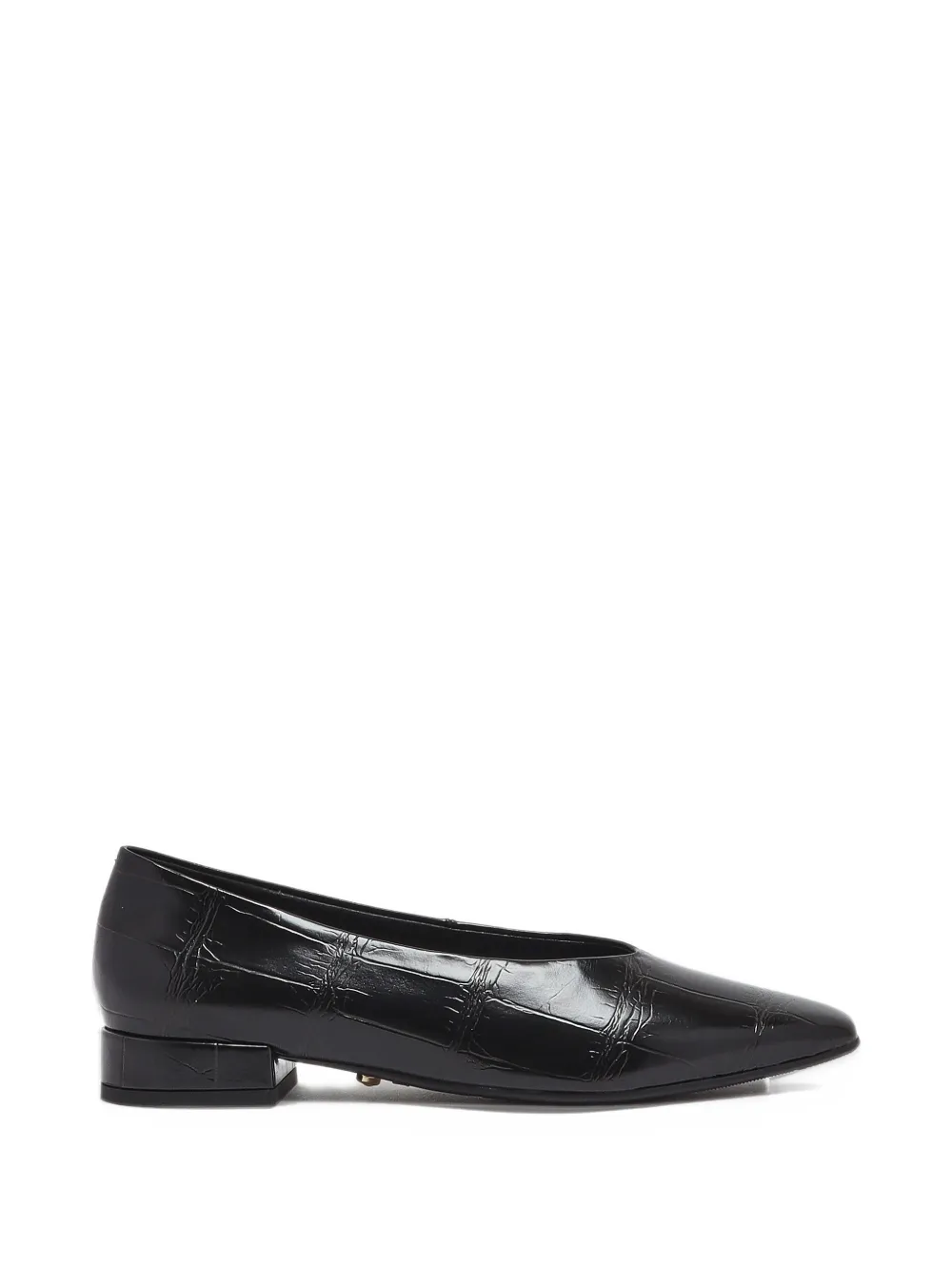 TWENTY FOURHAITCH Eluva crocodile-effect flat pumps - Noir TWENTY FOURHAITCH Eluva crocodile-effect flat pumps - Noir
